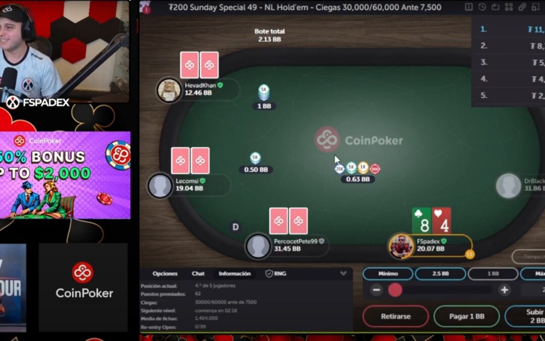 Mesa Final por 12k USD en CoinPoker- Están crazylocos